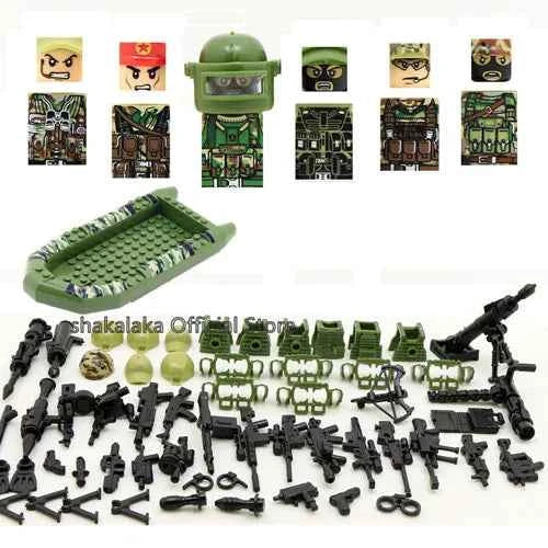 6pcs Army Special Forces Soldier Figure Toys 41- Boat Toys