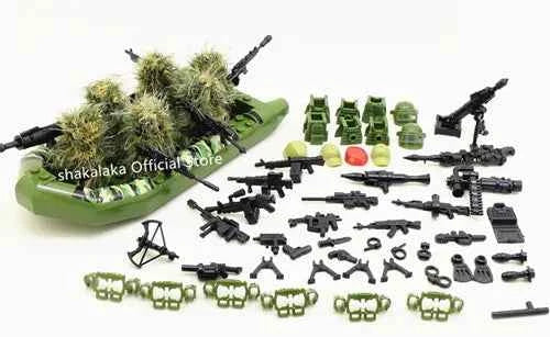 6pcs Army Special Forces Soldier Figure Toys 41-Boat-F Ghillie Toys