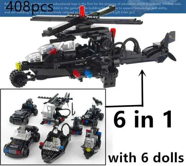 Helicopter Special Forces Team Toys Set no box 36 Toys