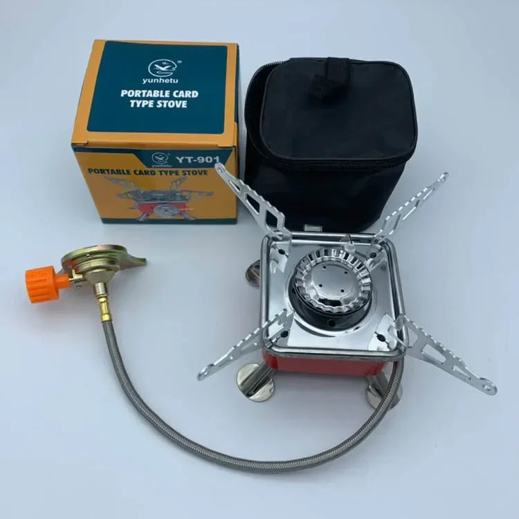 Military-Outdoors Small Square Gas Stove for Camping Split version Stove