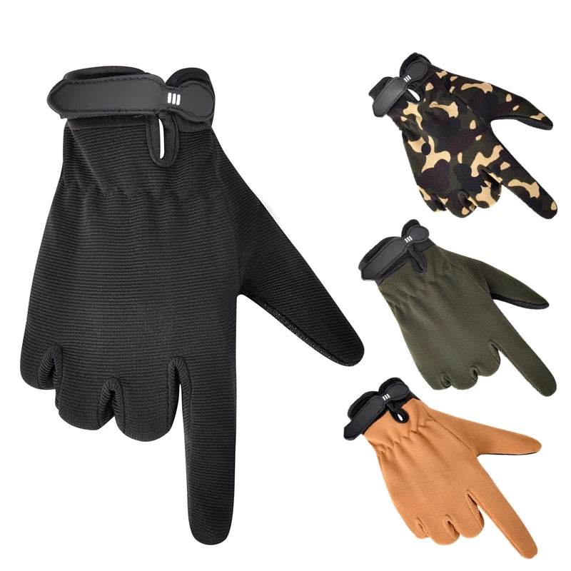 Antiskid Military Style Work Camo Gloves - Military-Outdoors.com