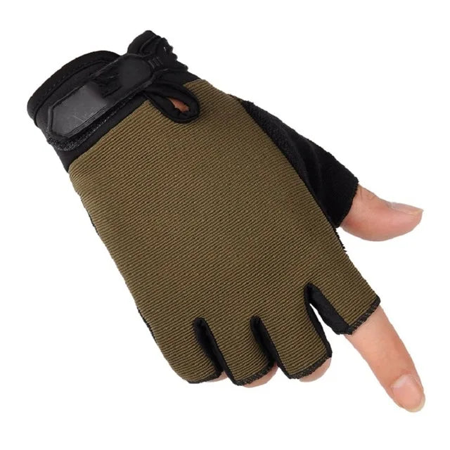 Lightweight Breathable Tactical Gloves half-army-green CHINA Gloves
