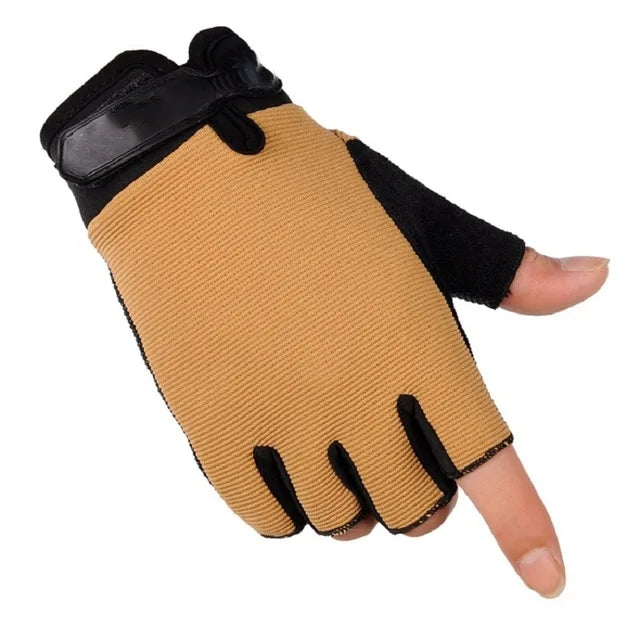 Lightweight Breathable Tactical Gloves half-kahaki CHINA Gloves