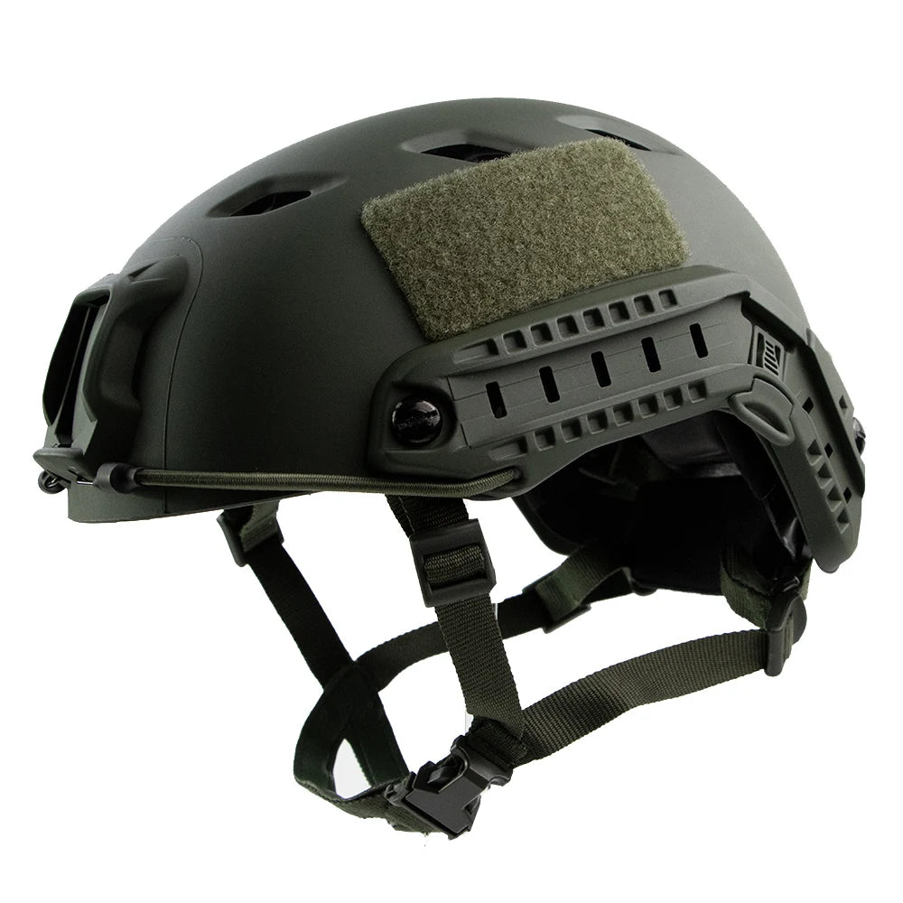 Military-Outdoors Thickened Outdoor Helmet for Adventures FBJ GN Square hole Helmet