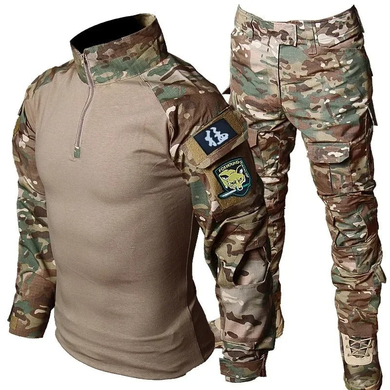 Military-Outdoors Tactical Suit with Protective Pads Military-Outdoors.com