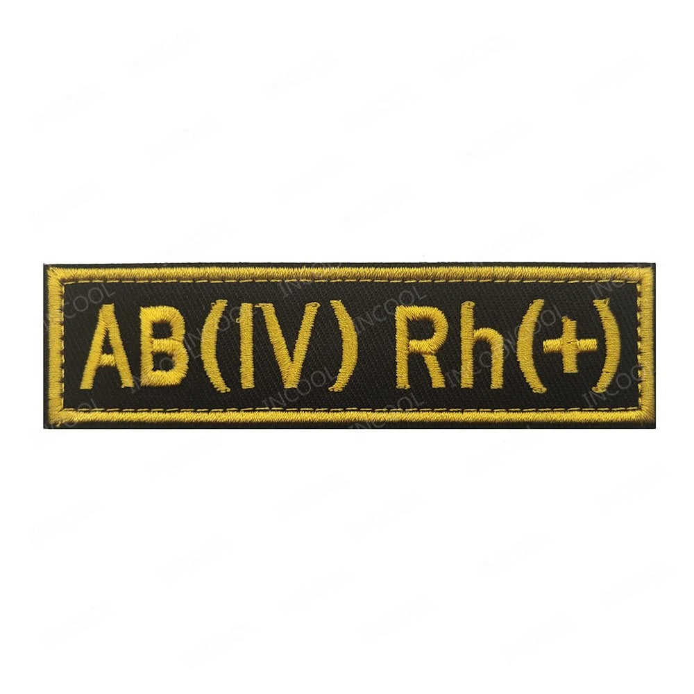Reflective Blood Group Badge For Tactical Uniform Military-Outdoors.com