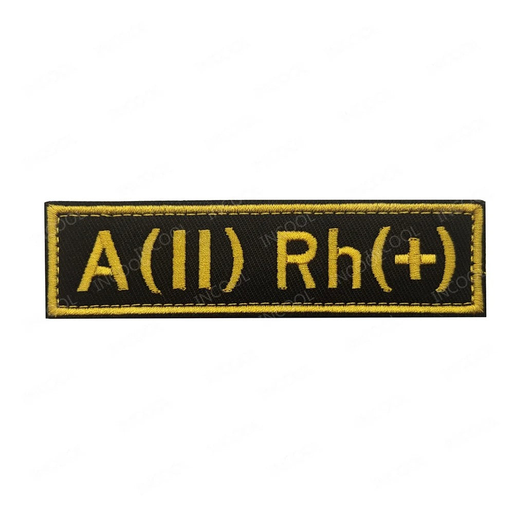 Reflective Blood Group Badge For Tactical Uniform Military-Outdoors.com