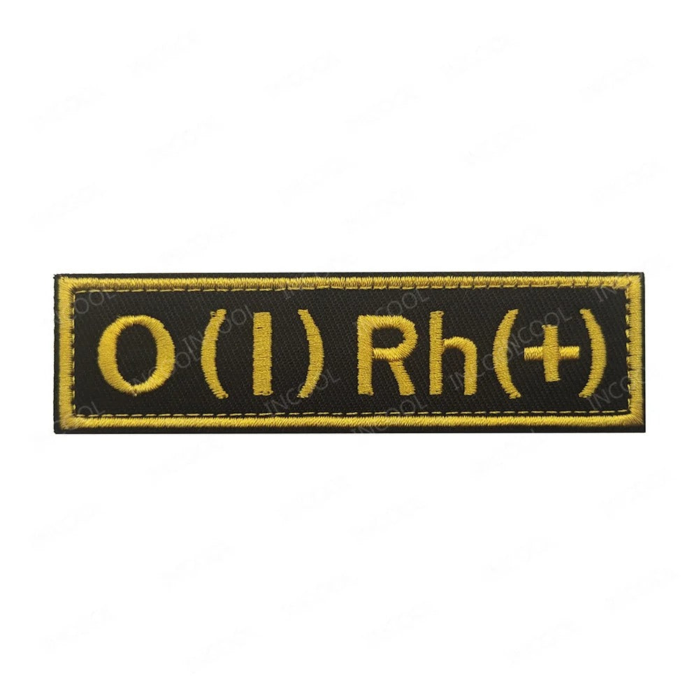 Reflective Blood Group Badge For Tactical Uniform Military-Outdoors.com