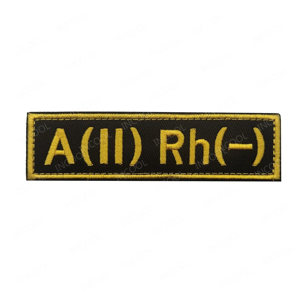 Reflective Blood Group Badge For Tactical Uniform Military-Outdoors.com