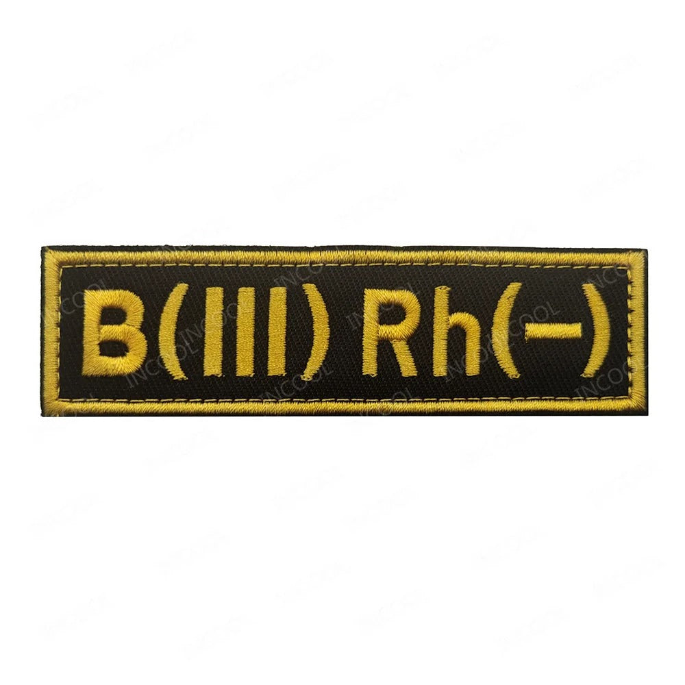 Reflective Blood Group Badge For Tactical Uniform Military-Outdoors.com