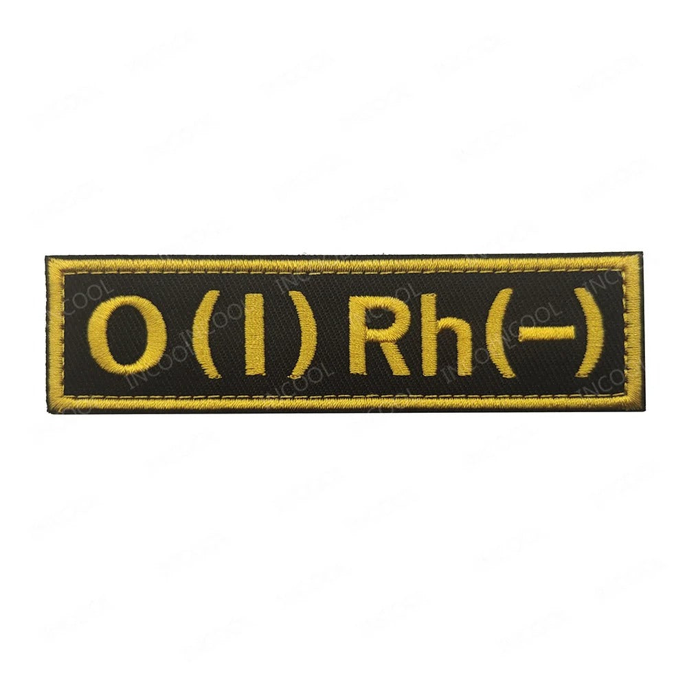 Reflective Blood Group Badge For Tactical Uniform Military-Outdoors.com