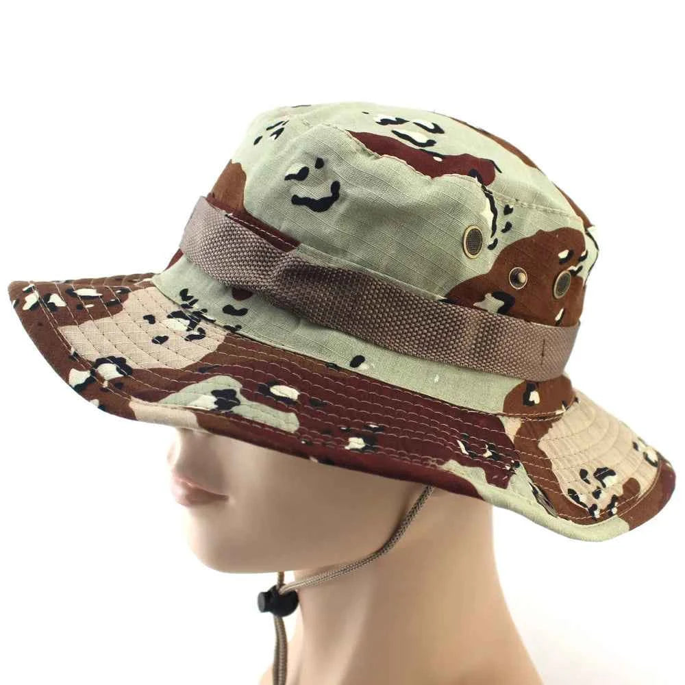 Military Camouflage Boonie Hat for Outdoor Adventures H15 58-60CM Hat