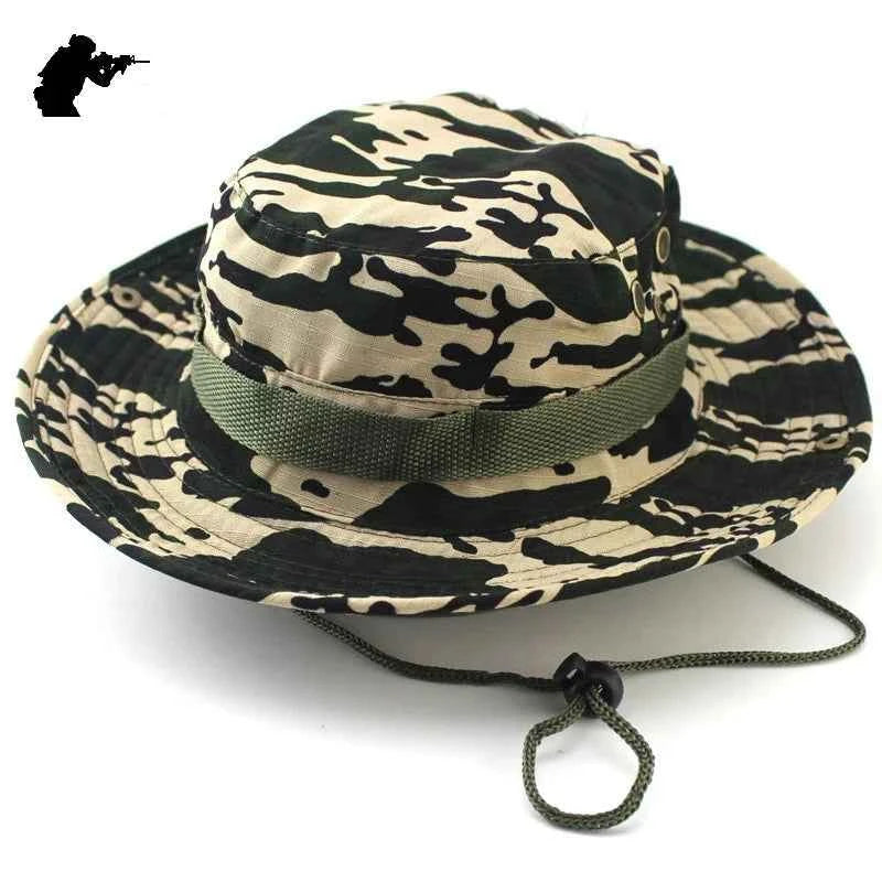 Military Camouflage Boonie Hat for Outdoor Adventures Hat