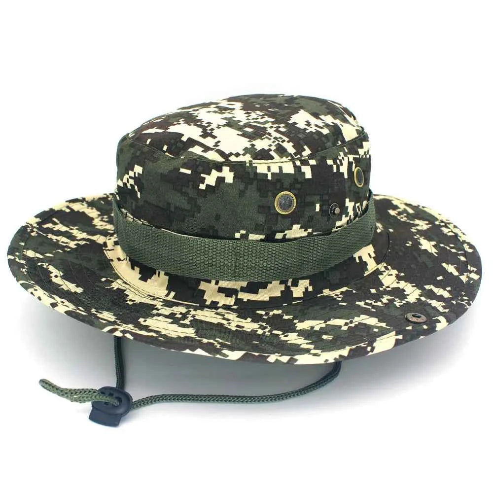 Military Camouflage Boonie Hat for Outdoor Adventures South Korea camo 58-60CM Hat