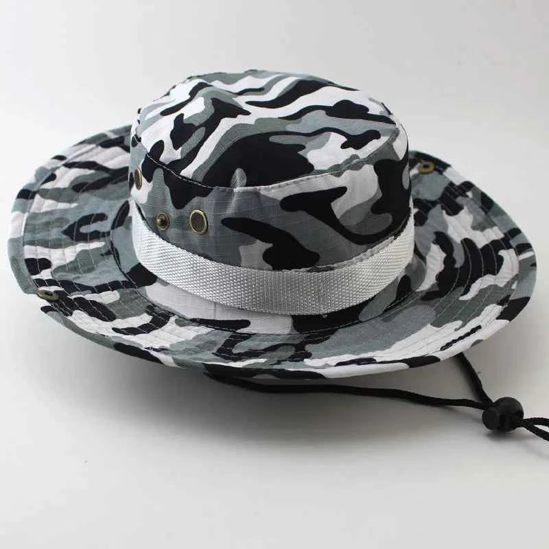 Military Camouflage Boonie Hat for Outdoor Adventures H17 58-60CM Hat
