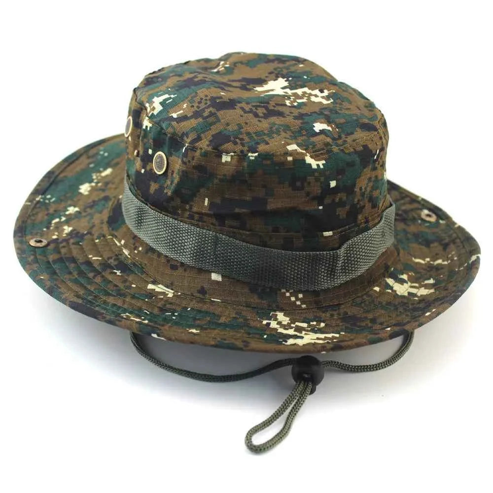 Military Camouflage Boonie Hat for Outdoor Adventures H10 58-60CM Hat