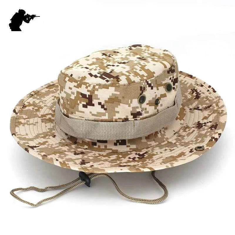 Military Camouflage Boonie Hat for Outdoor Adventures Hat