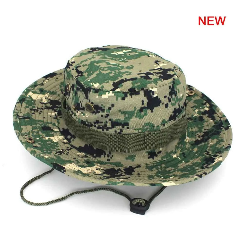 Military Camouflage Boonie Hat for Outdoor Adventures H11 58-60CM Hat