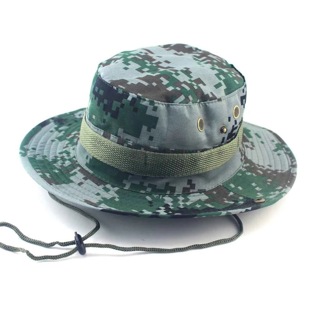 Military Camouflage Boonie Hat for Outdoor Adventures H9 58-60CM Hat