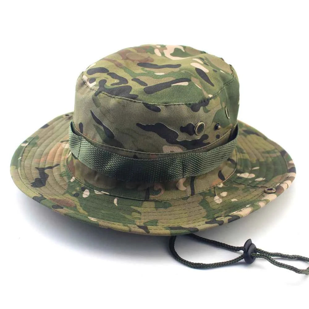 Military Camouflage Boonie Hat for Outdoor Adventures H6 58-60CM Hat