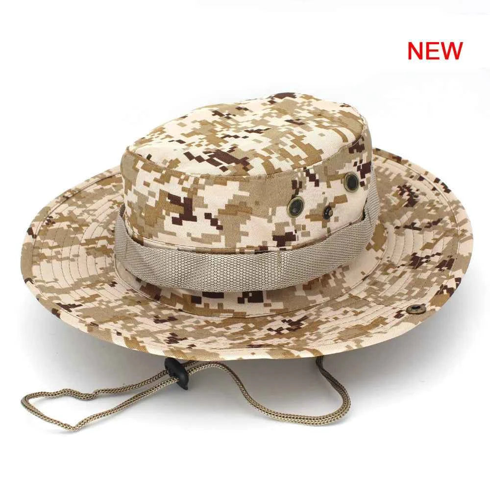 Military Camouflage Boonie Hat for Outdoor Adventures H18 58-60CM Hat