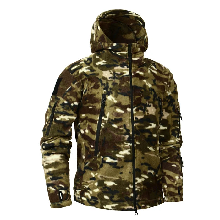 Military Fleece Warm Camouflage Mens Hoodie CP Jacket