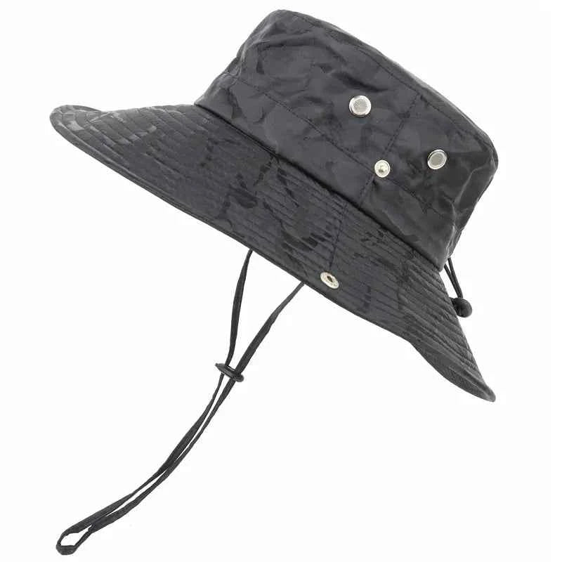 Camouflage Military Hat - Durable Outdoor Gear Black Head 54 to 59cm Hat