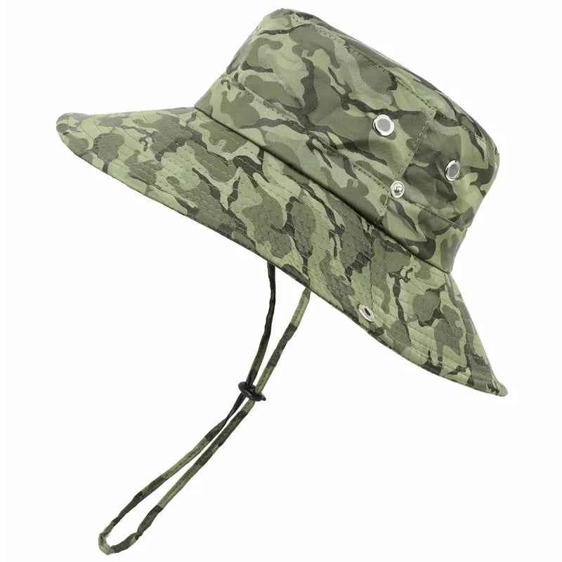 Camouflage Military Hat - Durable Outdoor Gear Green Head 54 to 59cm Hat