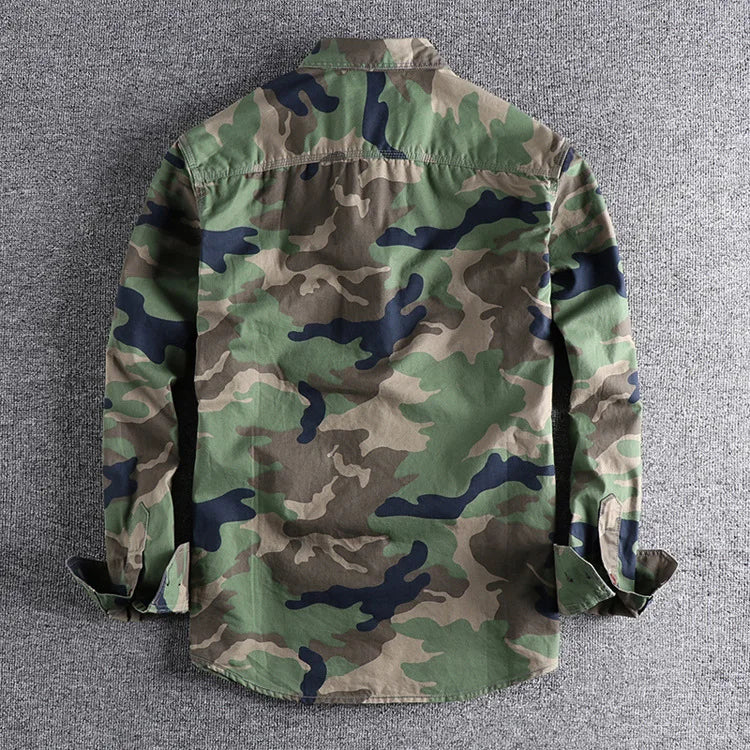 Camouflage US Army Long-Sleeved Shirt Shirt
