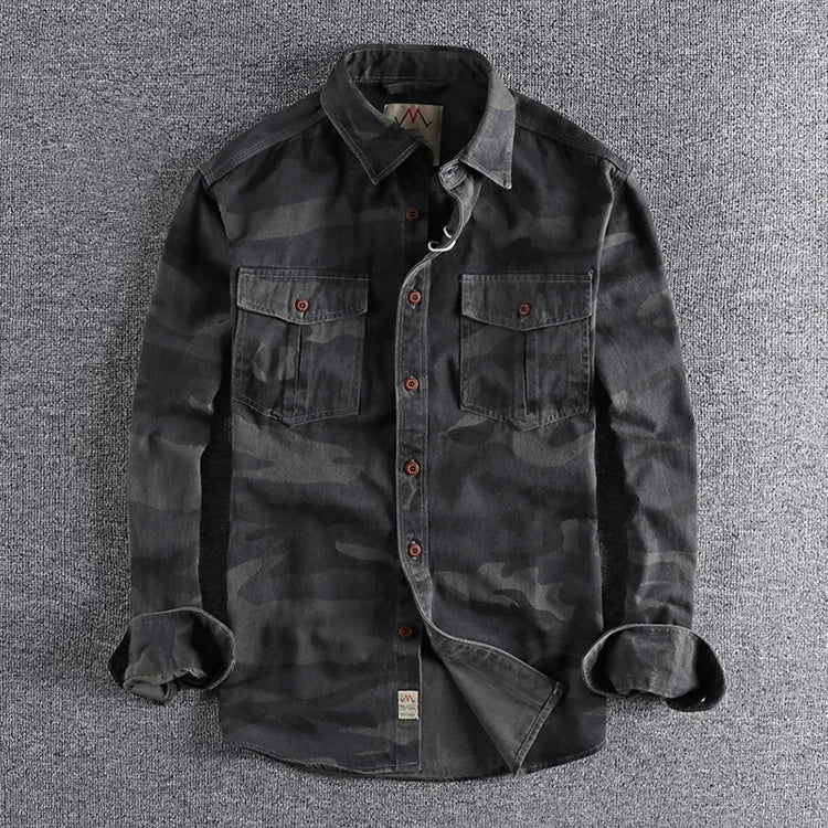 Camouflage US Army Long-Sleeved Shirt Shirt
