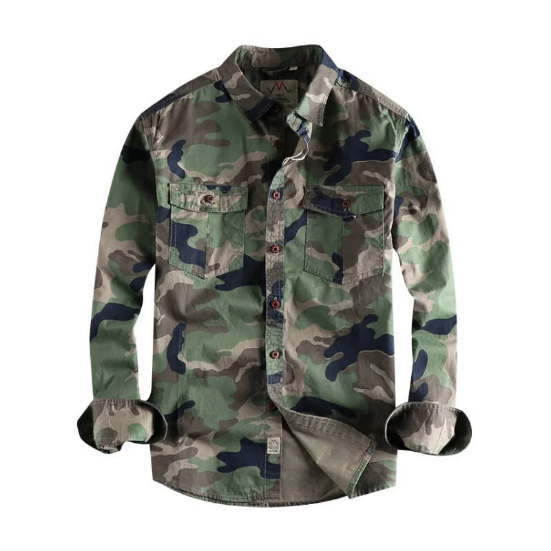 Camouflage US Army Long-Sleeved Shirt Shirt