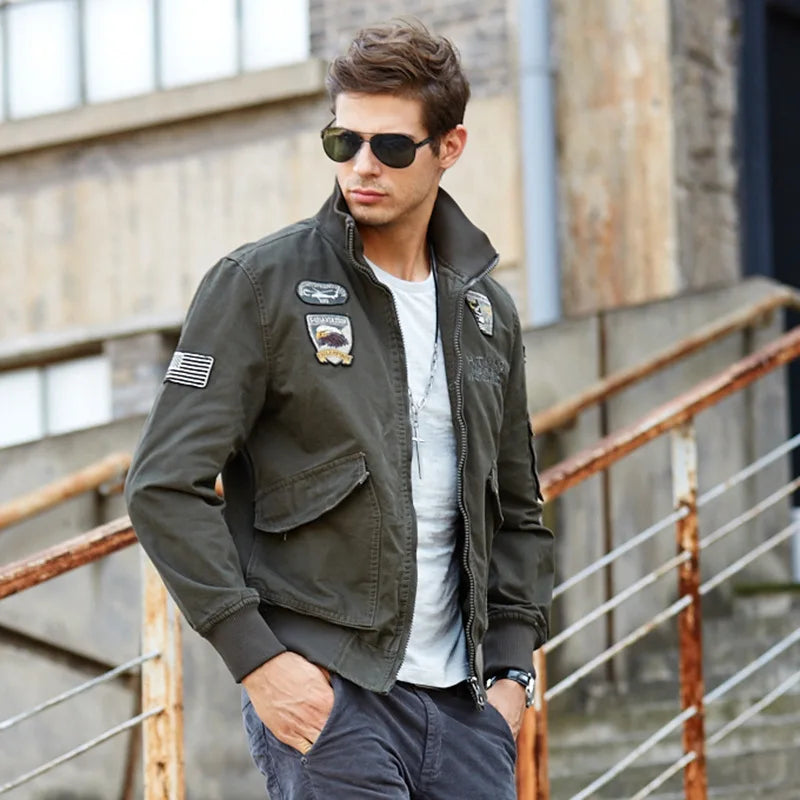 Military-Outdoors Outdoor Flight Jacket for Men Jacket