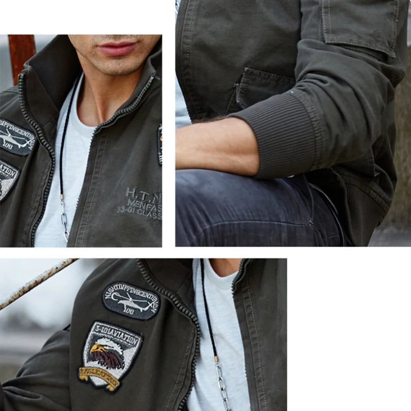 Military-Outdoors Outdoor Flight Jacket for Men Jacket