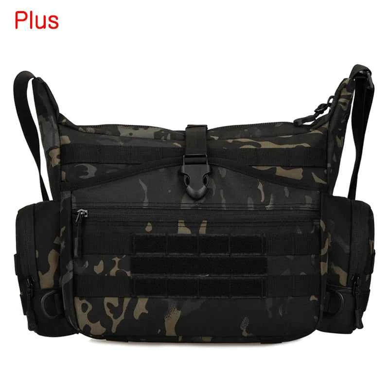 Military-Outdoors Tactical Sling Bag for Outdoor Adventure Plus Black CP Bags
