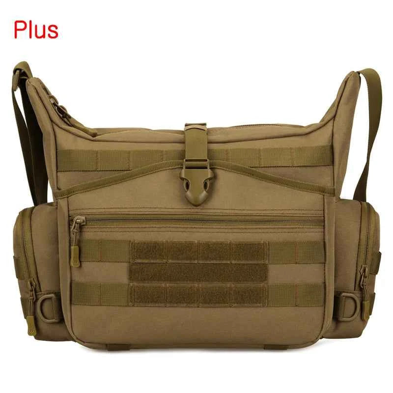 Military-Outdoors Tactical Sling Bag for Outdoor Adventure Plus Khaki Bags