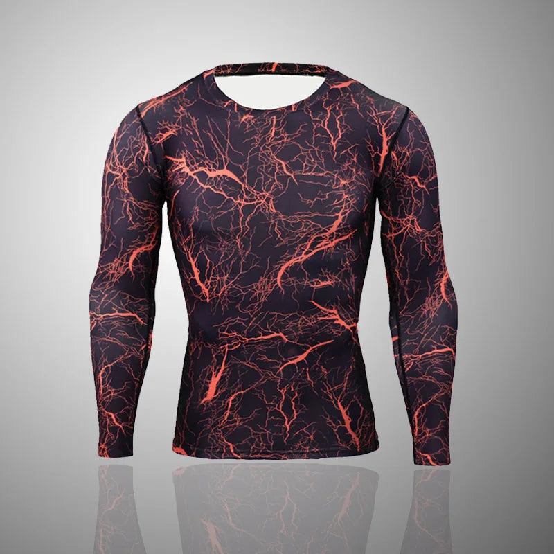 Military-Outdoors Tight Camo Top for Outdoor Activities T Shirt Long