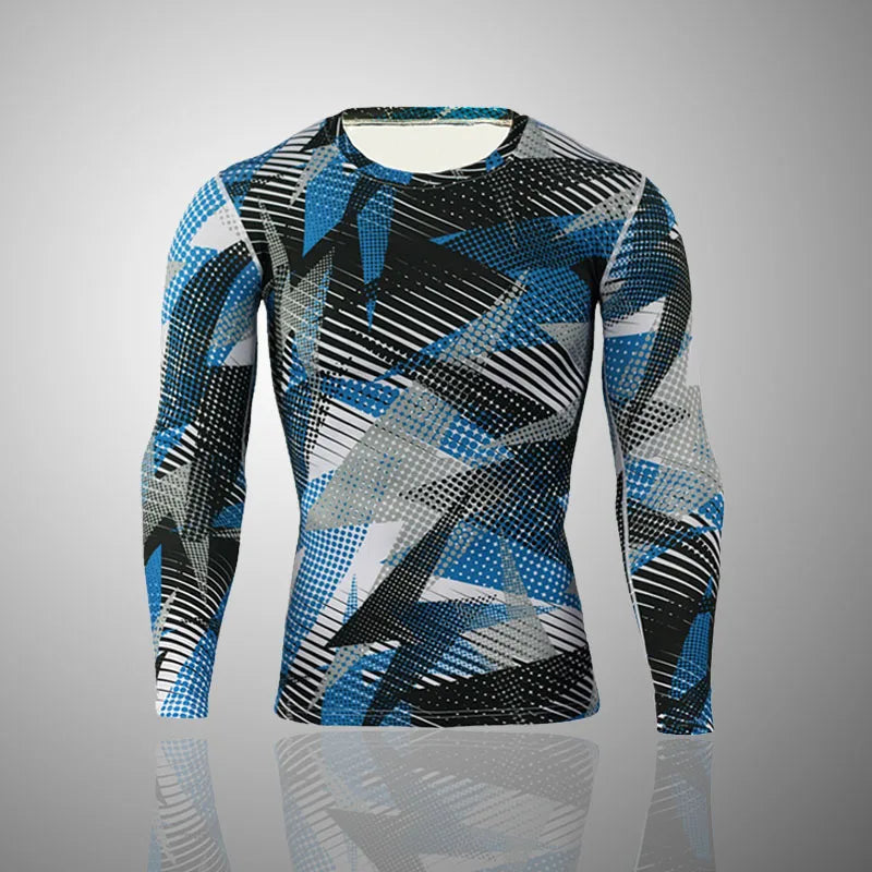 Military-Outdoors Tight Camo Top for Outdoor Activities T Shirt Long