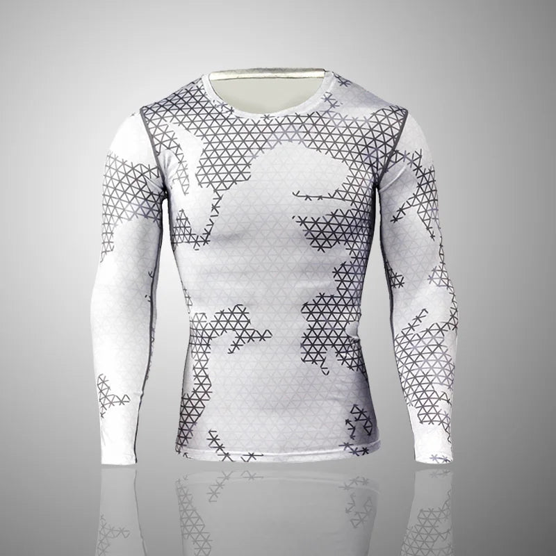 Military-Outdoors Tight Camo Top for Outdoor Activities T-Shirt 1 T Shirt Long