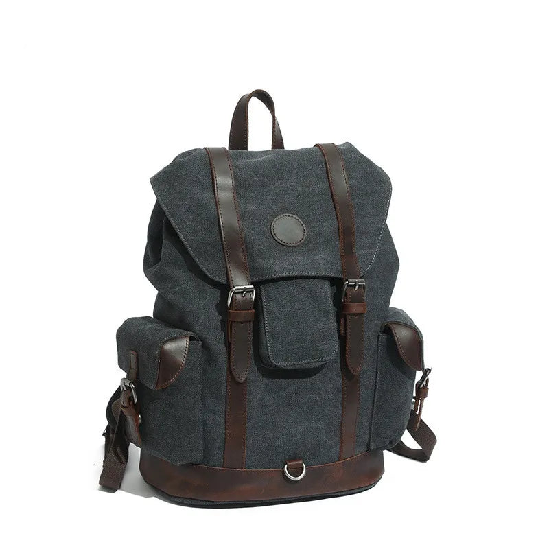 Military-Outdoors.com Vintage WW2 German Army Backpack Dark Grey Bags