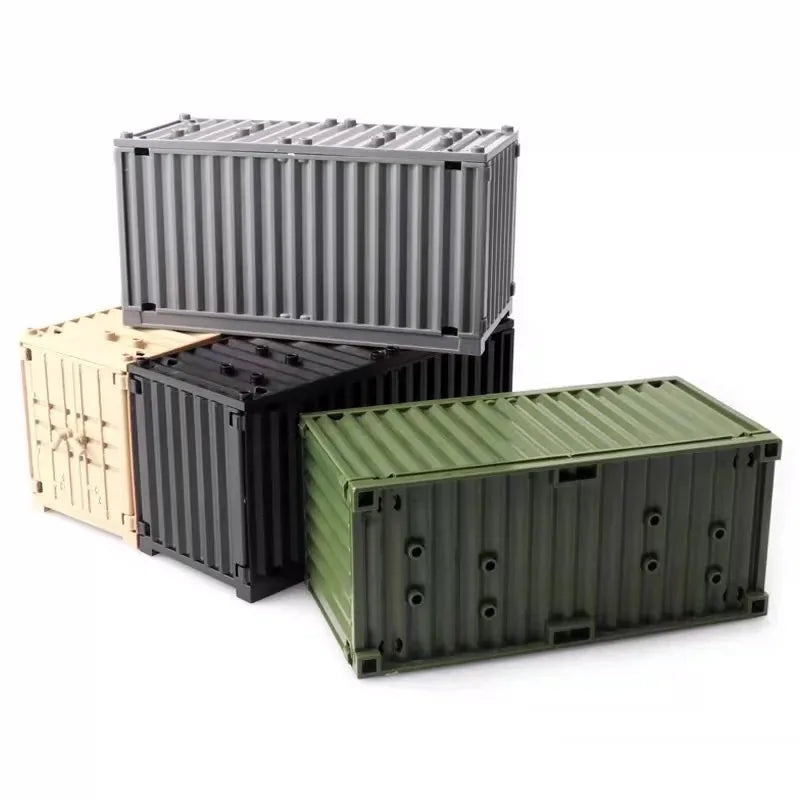 MOC Military Container WW2 War Base - DIY Kit Toys