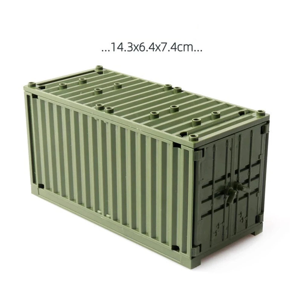MOC Military Container WW2 War Base - DIY Kit D Toys