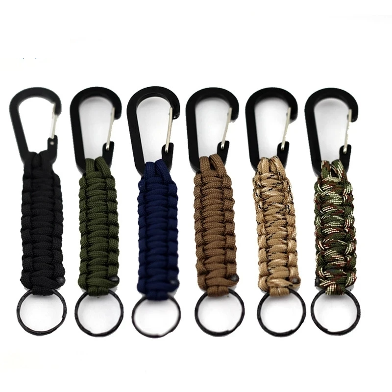 1PC Outdoor Survival Kit Parachute Cord Keychain