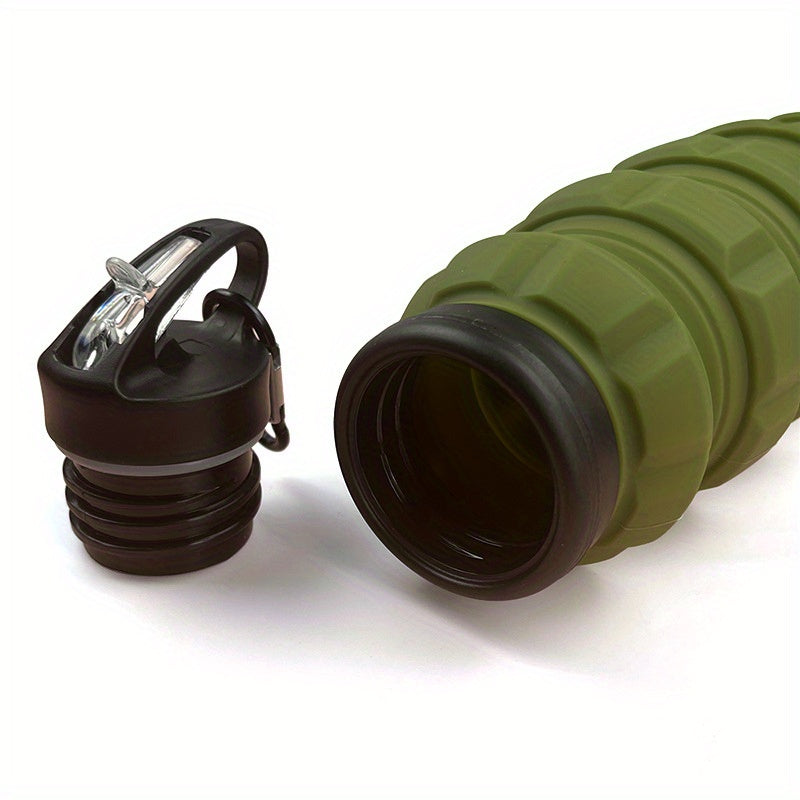 Collapsible Grenade-Shaped Silicone Water Bottle