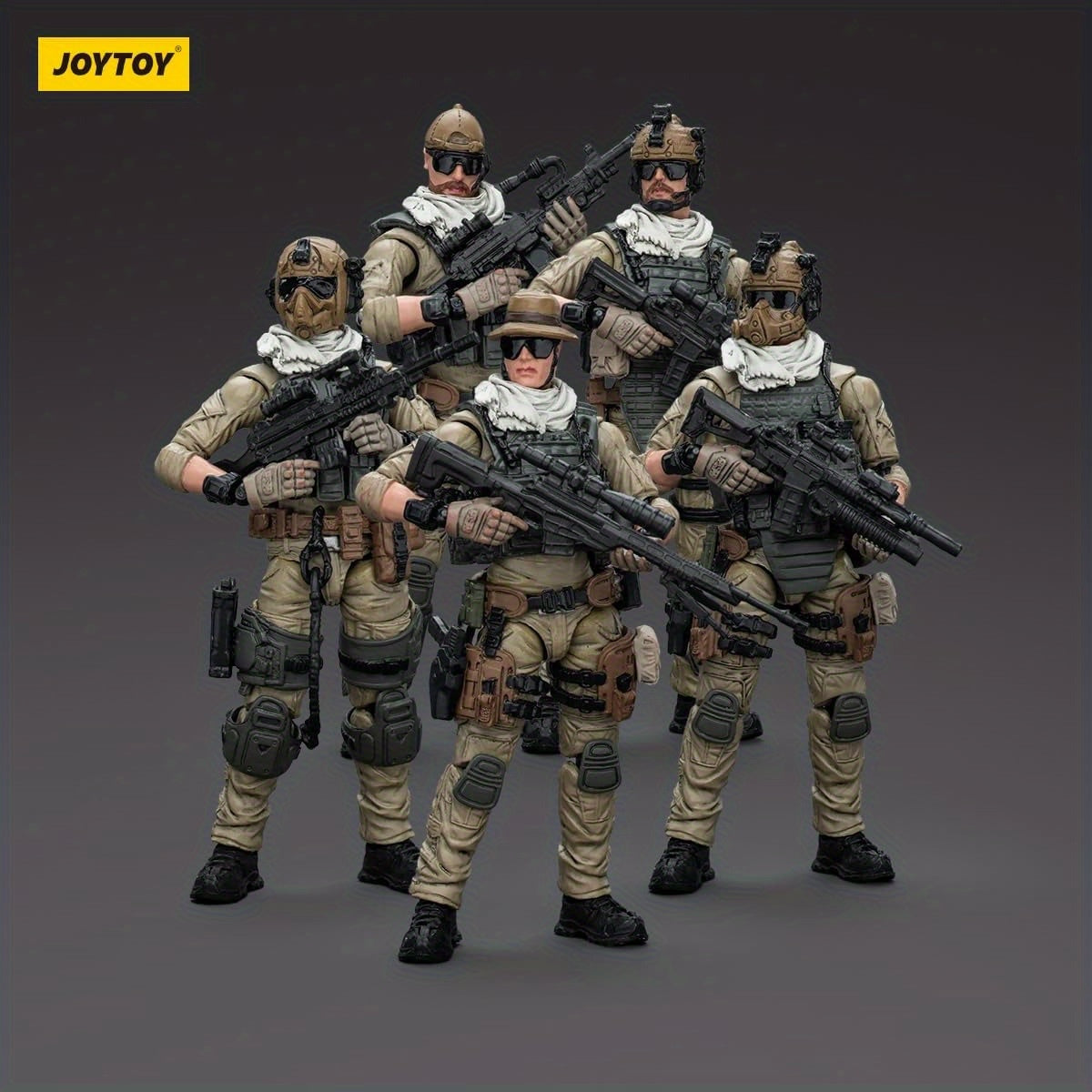 JOYTOY 5pcs/set 1:18 U.S.Army Delta Figure Assault Squad