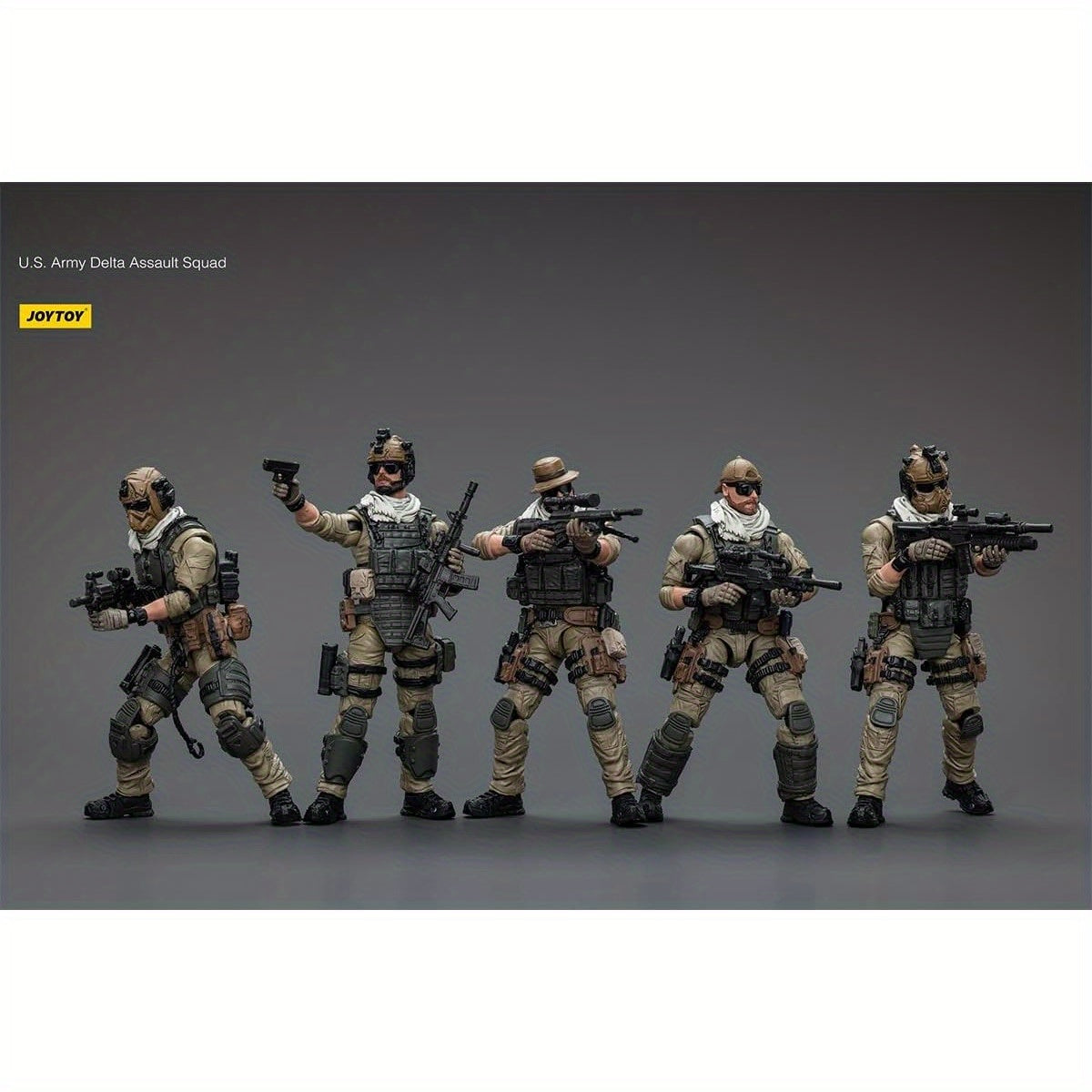 JOYTOY 5pcs/set 1:18 U.S.Army Delta Figure Assault Squad