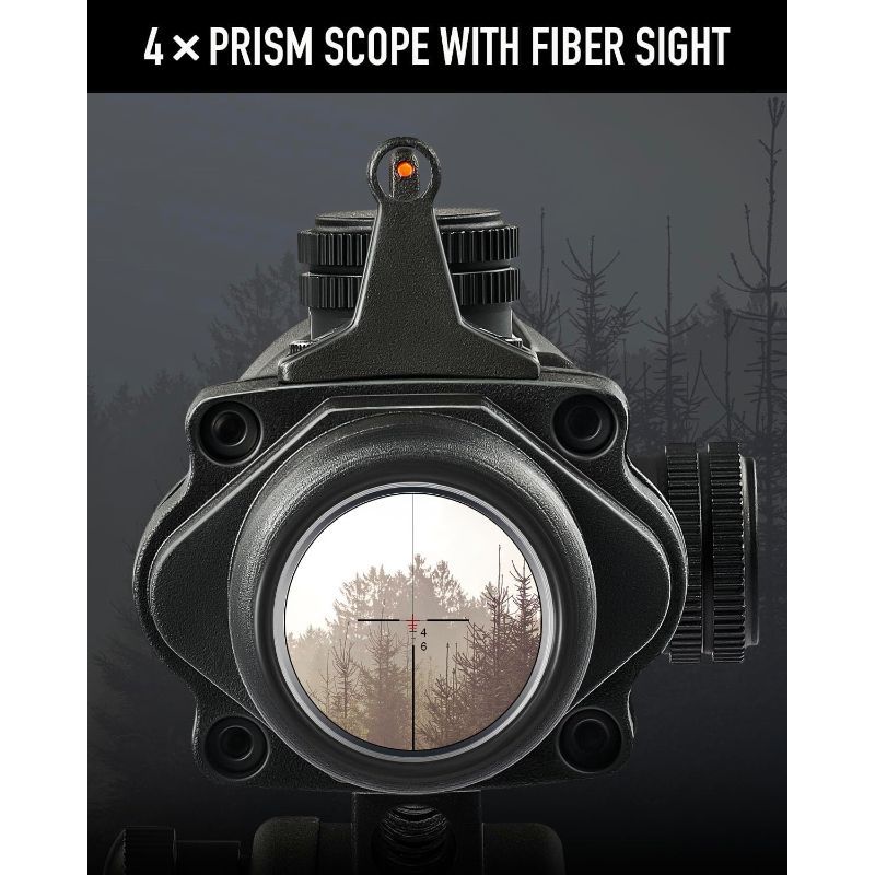 4x32 Prism Scope with Fiber Sight