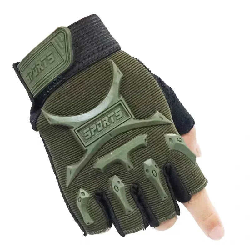 1Pair Kids Fingerless Gloves - 4-10 Years