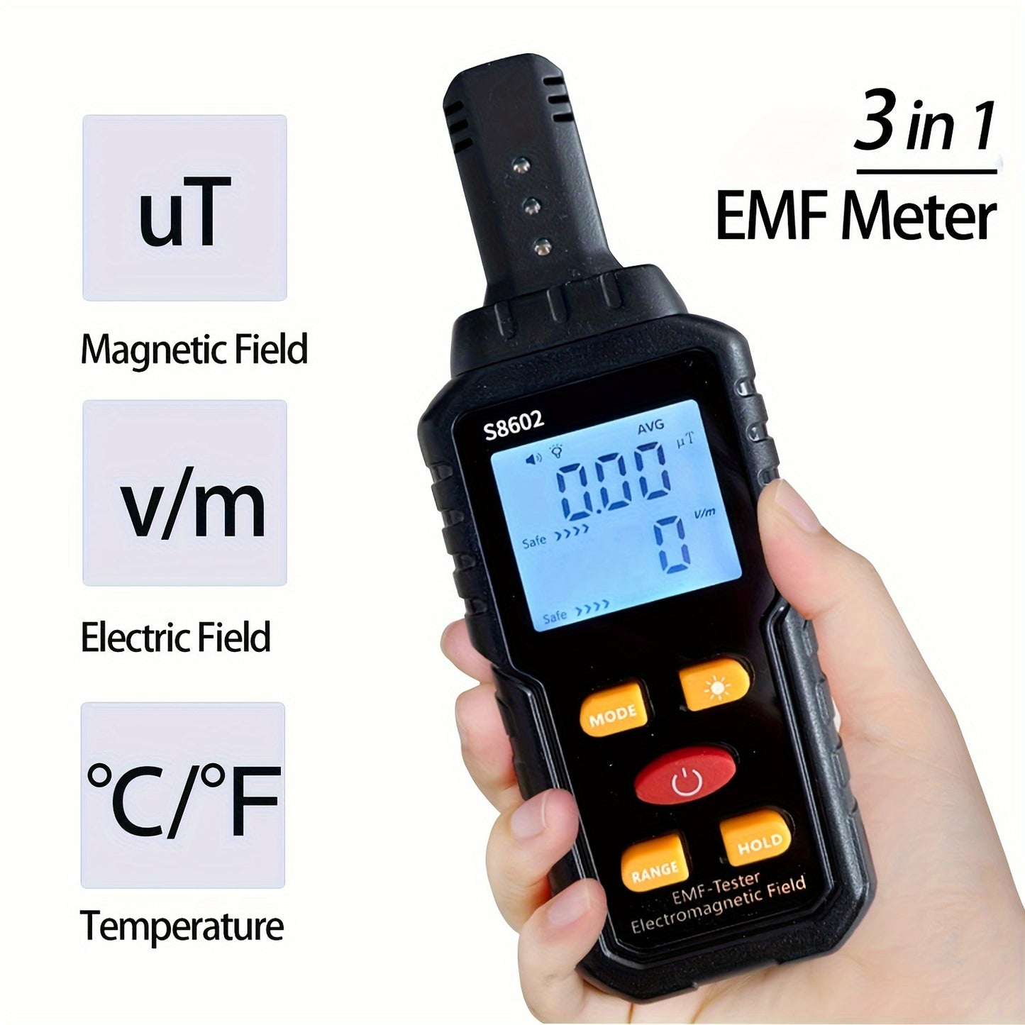 Digital EMF Meter, Radiation Detector for Home Appliance