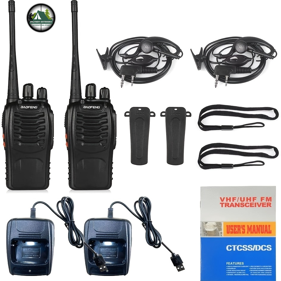 2PCS BAOFENG BF-888S UHF 400-480MHz Two Way Radio