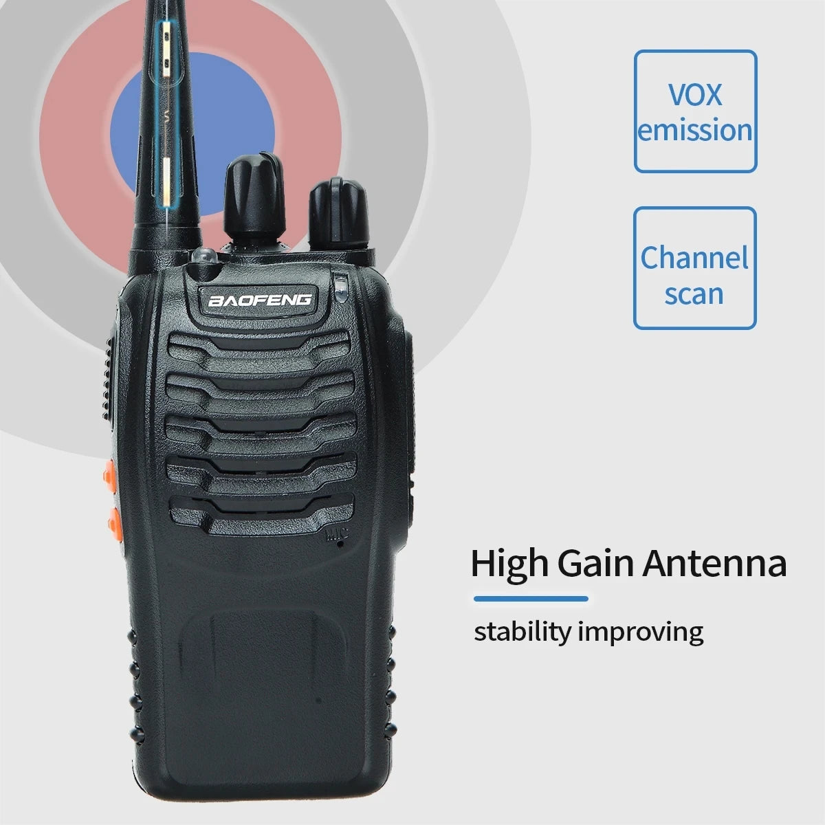 2 or 4 PCS Baofeng BF-888S 12W Walkie Talkie